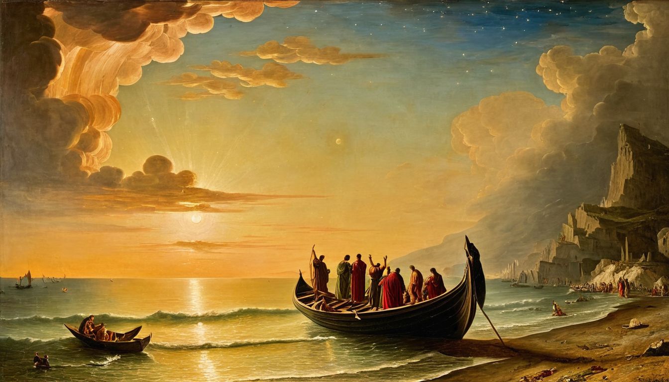 Soloppgang over Purgatoriets strand